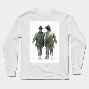 Conversation walking in Jerusalem (ובלכתך בדרך) Long Sleeve T-Shirt